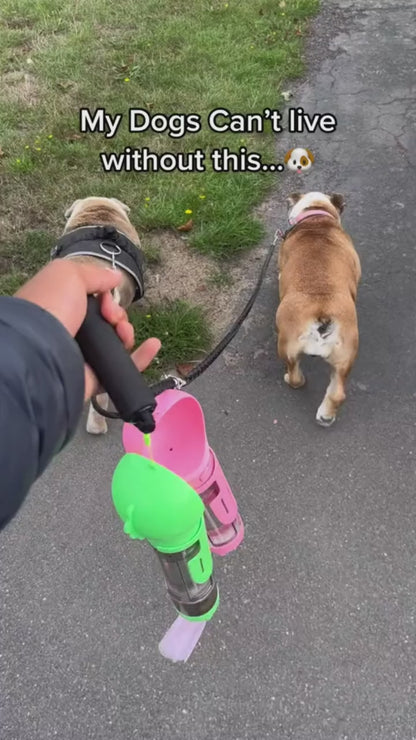 PawTrendz™ 3-in-1 Portable Pet Water Bottle & Food Feeder