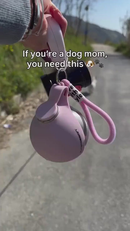 PawTrendz™ Pawtastic Stainless Steel Dog Water Bottle & Travel Dispenser