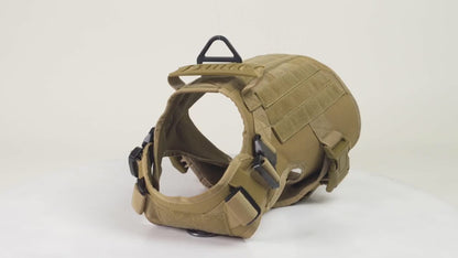 PawTrendz™ Elite Tactical Dog Harness - Heavy Duty K9 Training Vest & Leash Set for All Breeds